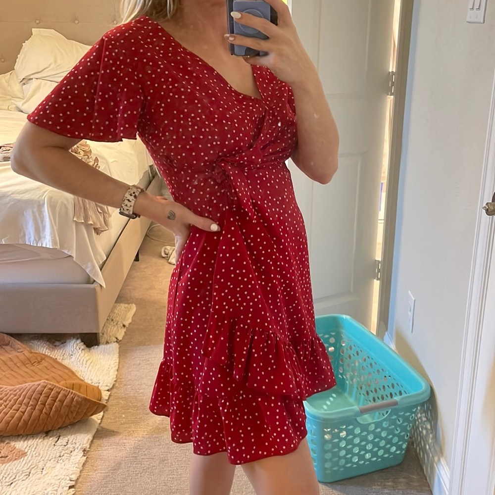 Small Red Polka Dot dress